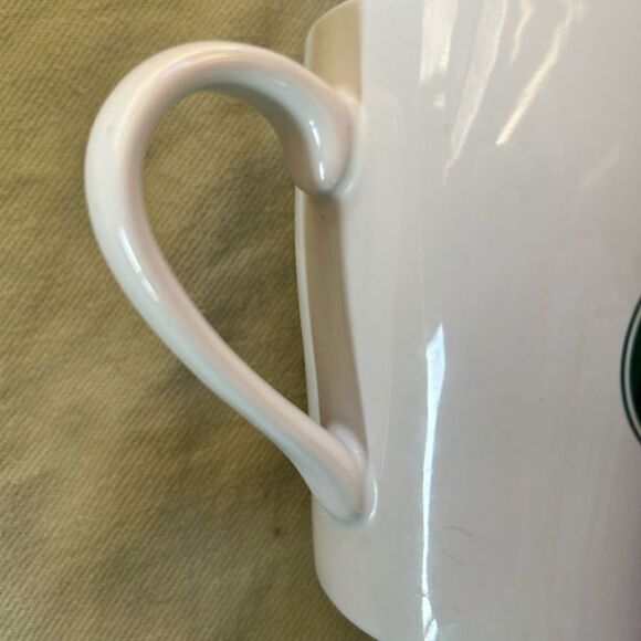 Starbucks 2007 8oz Coffee Mug Green/Black Logo - Picture 4 of 6